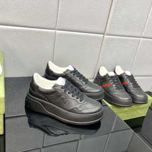 GUCCI 2023 커플 화이트 스니커즈