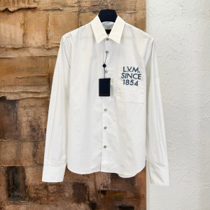 LVM 화이트 긴팔 셔츠