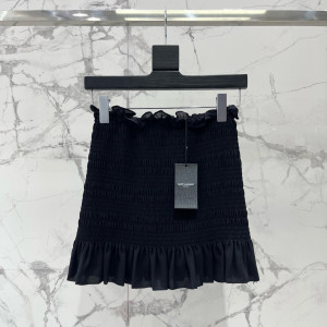 SAINT LAURENT 주름 디테일 스커트