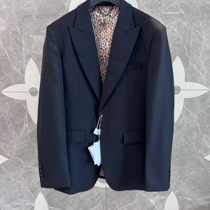 BALENCIAGA 네이비 테일러드 재킷